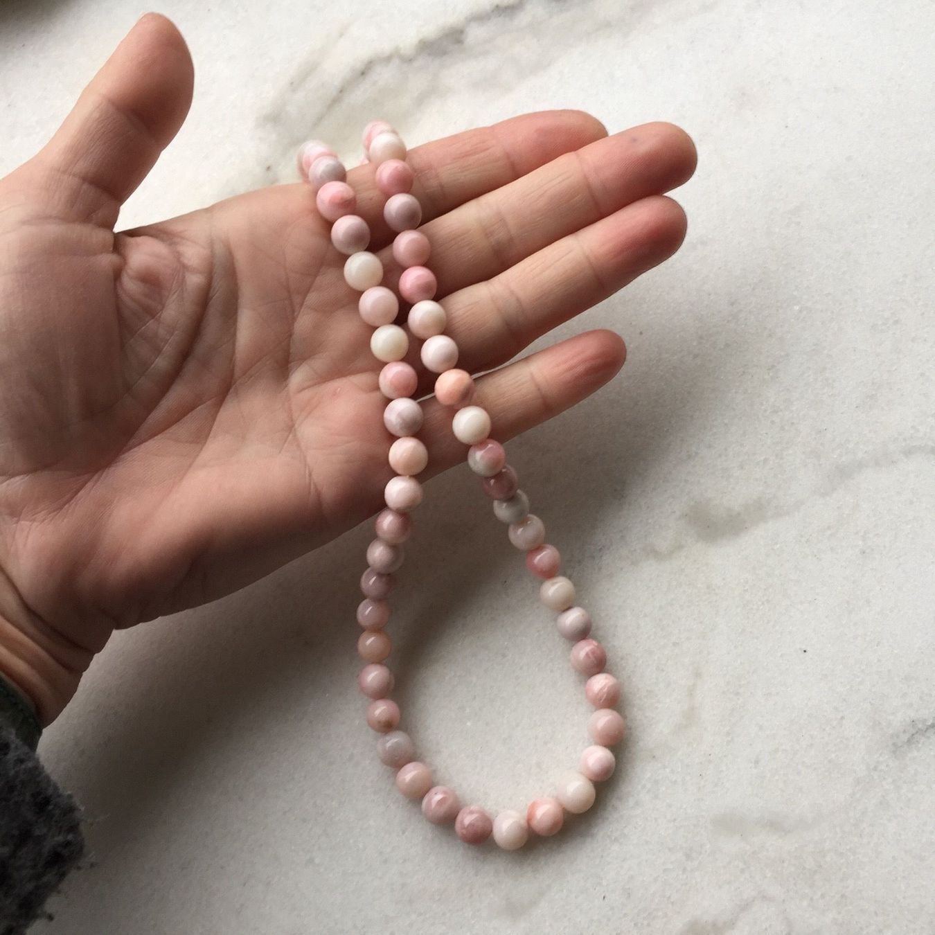 Catenine: Liebliche Kette mit rosa Anden-Opal – Nuovo e nell'imballaggio originale da Luzern venduto da Pegasus003 2