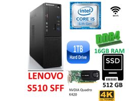 PC Lenovo S510 16GB+512GB SSD 1TB HD WLAN Kompakt