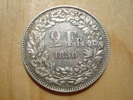 (N°5) 2 Franken 1850