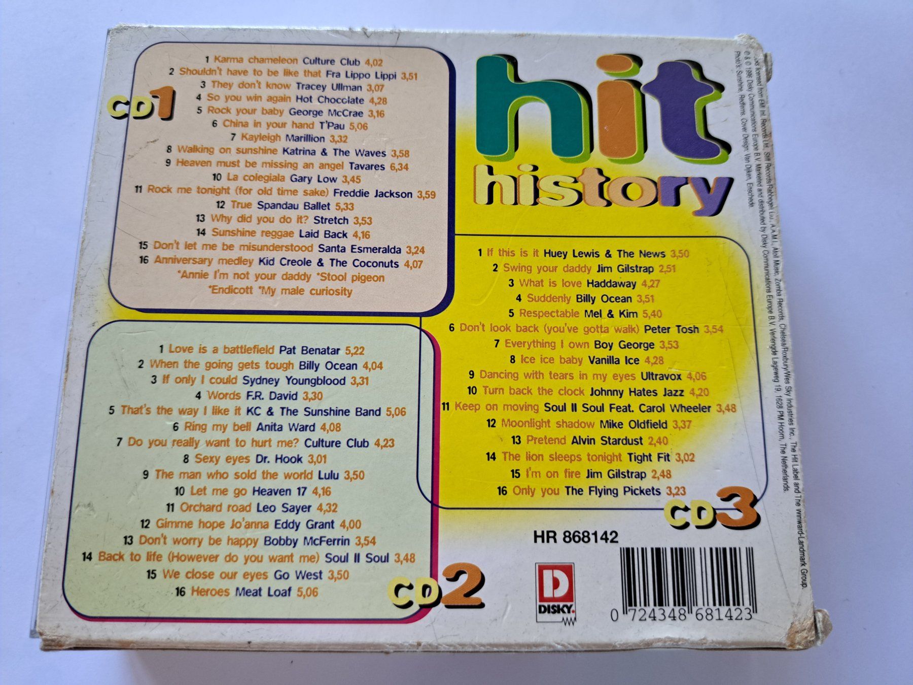 CD: Cds 3 Cds Box Hits History – Usato da Pully venduto da bro_n52j 2