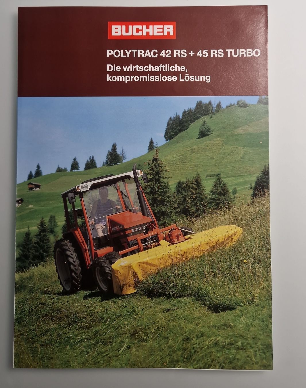 Prospekt Bucher Polytrac 42 RS + 45 RS Turbo, Traktor, Fiat (Gebraucht ...