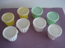 8 Vintage Tupperware Puddingförmchen 1970er Jahre