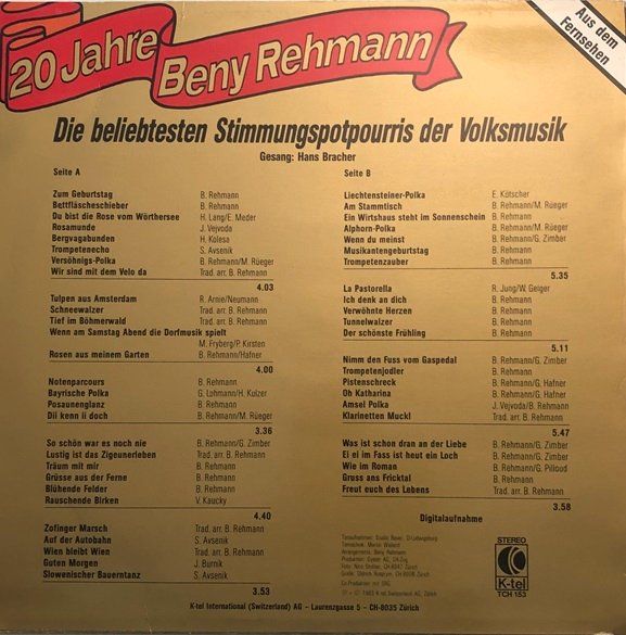 Dischi in vinile: 3x LP’s Beny Rehmann – Usato da Grüningen venduto da azulmarron 2