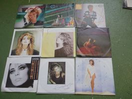 9 stk 7" Singles - CC CATCH + SANDRA - Vinyl Top 80er POP