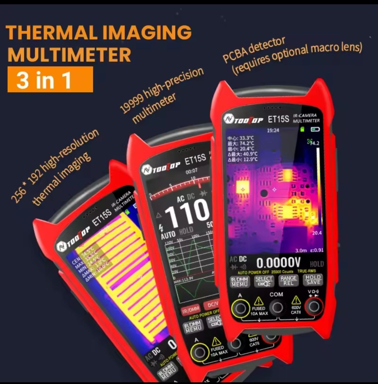 Messen: NTooDP ET15s Thermal Imaging Multimeter 19999 Counts – Neu (gemäss Beschreibung) aus Bern von Meriem00 4