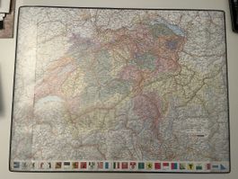Schreibtischmappe Schweizer Landkarte mit Kantonen