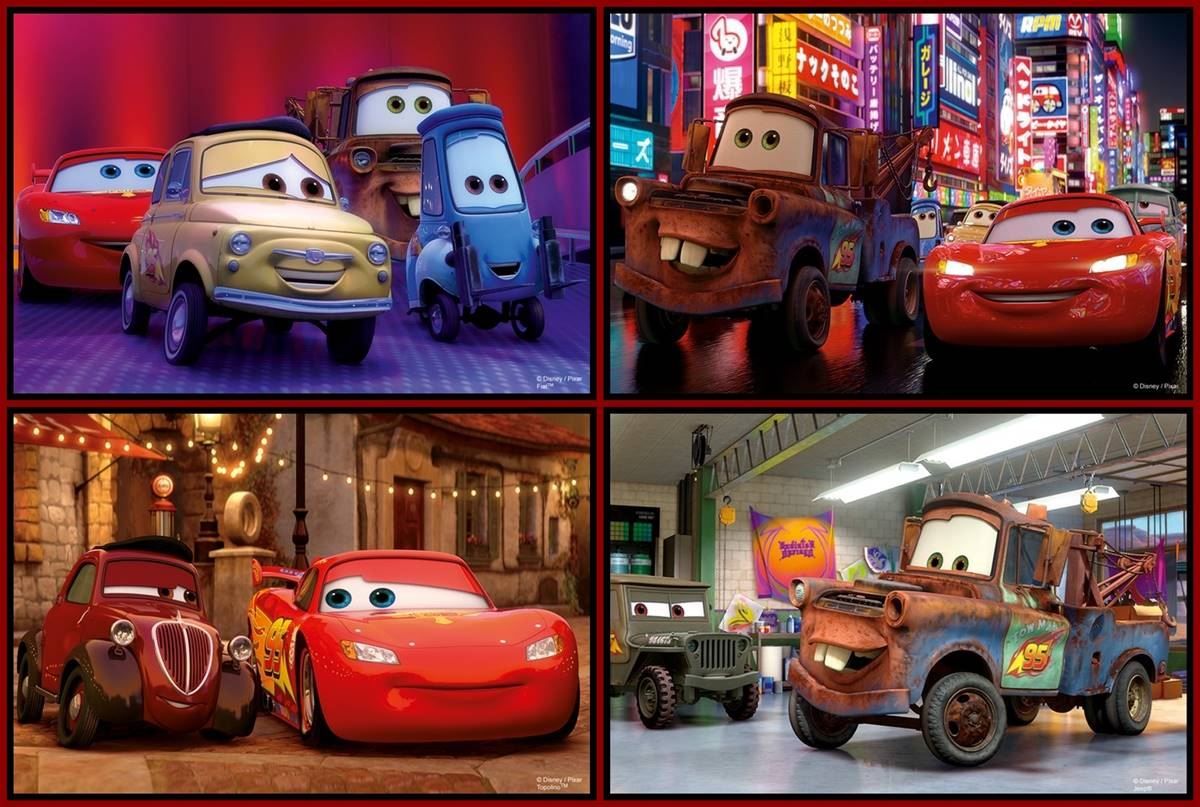 Puzzle: Mini-Puzzle 54tlg,  Cars, Set mit 4Stk. – Nuovo e nell'imballaggio originale da Wettingen venduto da Swala 2