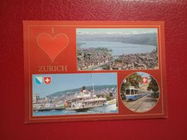 Zürich mehrbildrig mit Tram Schiff