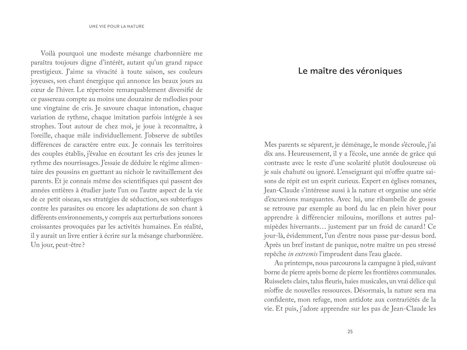 Bücher: Une vie pour la nature – Gebraucht aus Neuchâtel von Dualseele 5