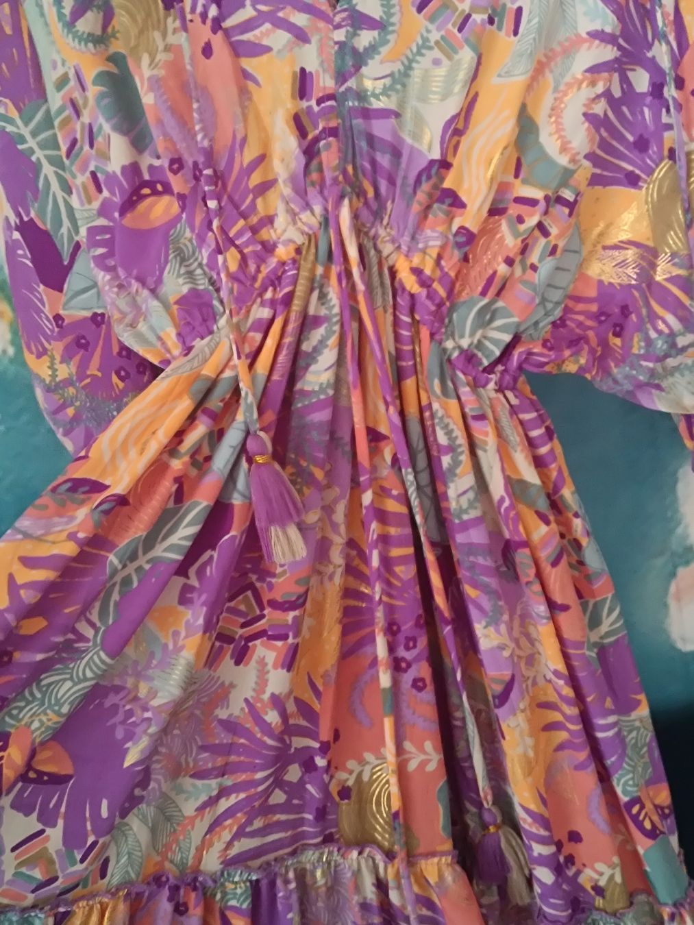 Anouk Vestiti: Sommerliches Maxikleid mit Blumenmuster, Grösse 38/M – Usato da Semione venduto da samodiva80 2