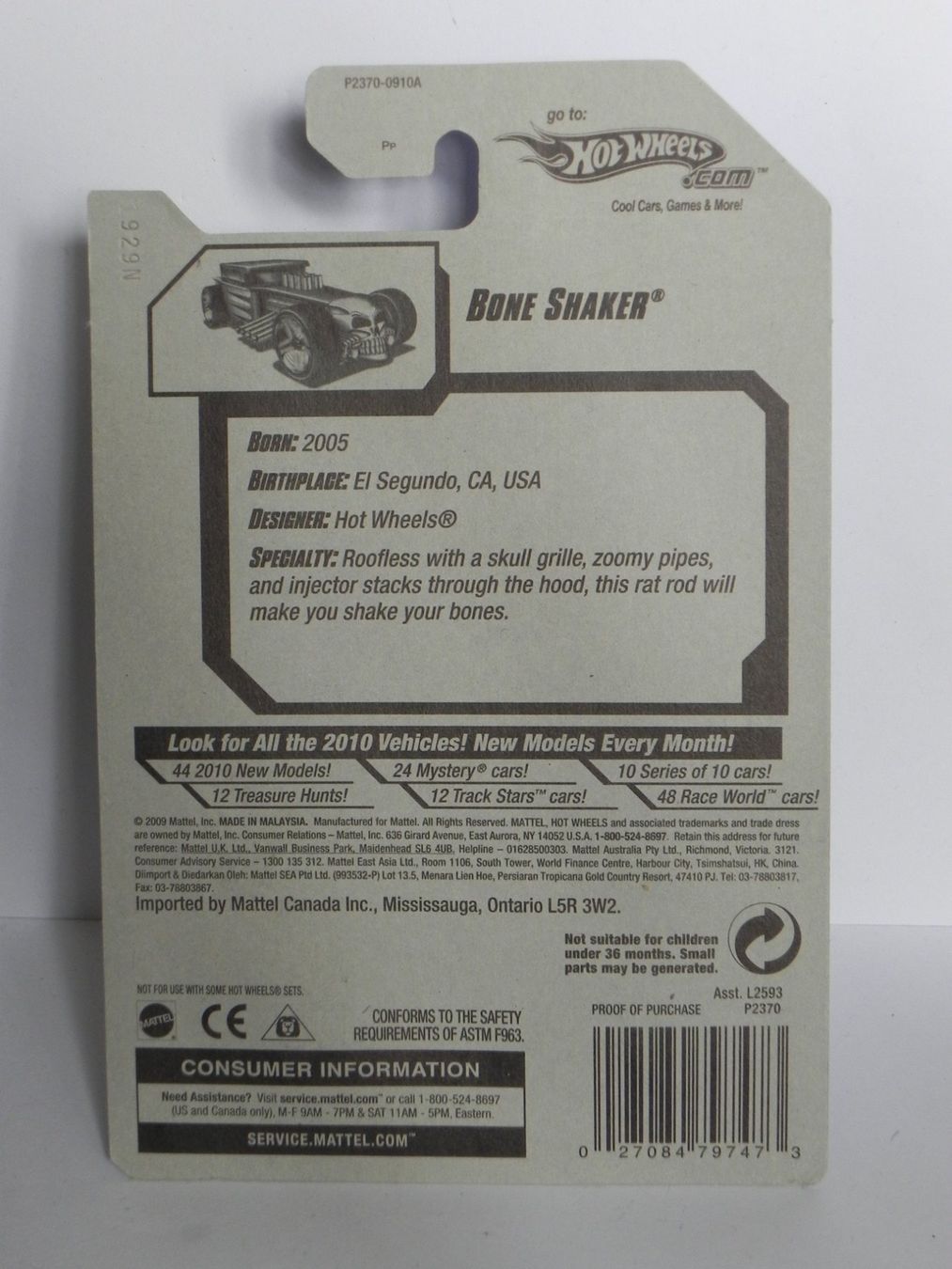 Hot Wheels Modellini d'auto: HOT WHEELS SUPER TREASURE HUNT 2009 BONE SHAKER – Nuovo (secondo la descrizione) da Reinach BL venduto da vwbora75 3