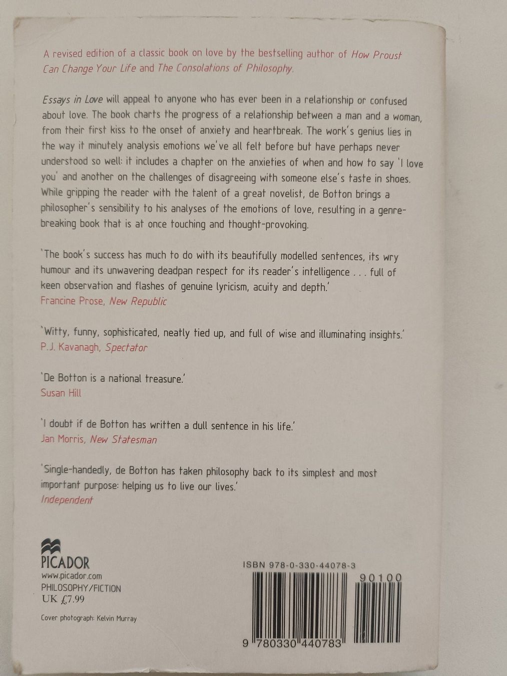 Libri: Essays in Love – Usato da Möriken AG venduto da Brigitte111 1