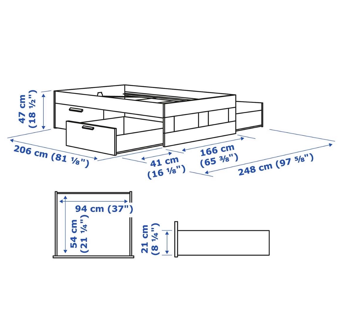 Ikea Lits: BRIMNES Bett 160cm – D'occasion à Aarau par splarassti 4