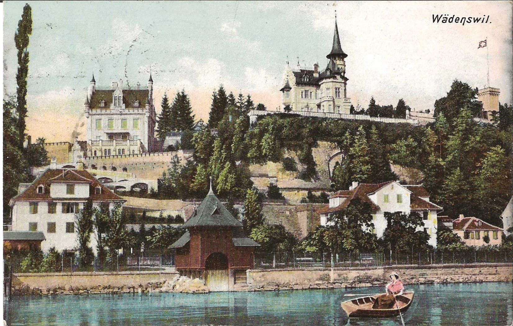 Cartoline postali: Karte Wädenswil  1907 – Usato da Zürich venduto da Philacat11