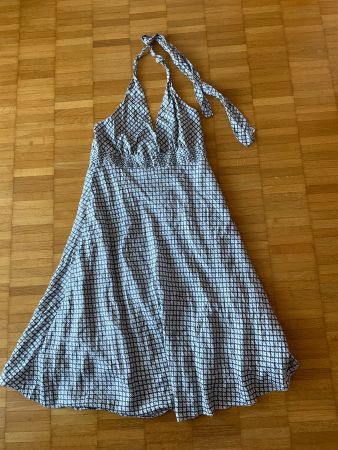 Pepe Jeans Neckholder Kleid  Seide Gr.M eher kleiner