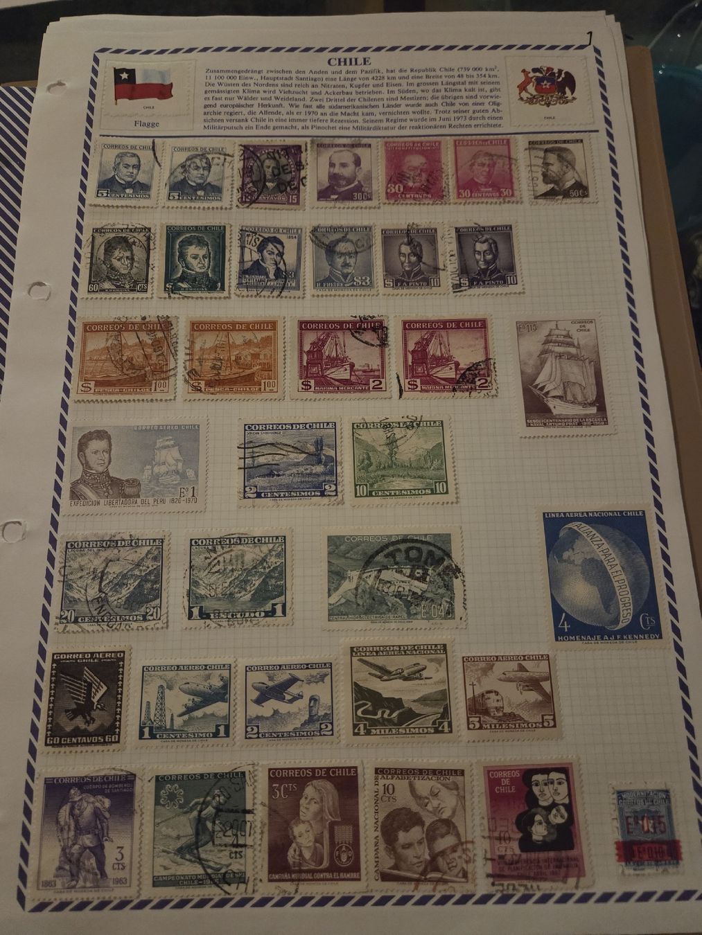 Tutti i francobolli: Briefmarken Südamerika – Usato da Riehen venduto da str_2msn 6
