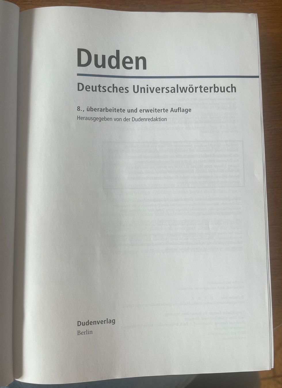 Libri: Duden - Deutsches Universalwörterbuch – Usato da Zollikon venduto da Dese 3