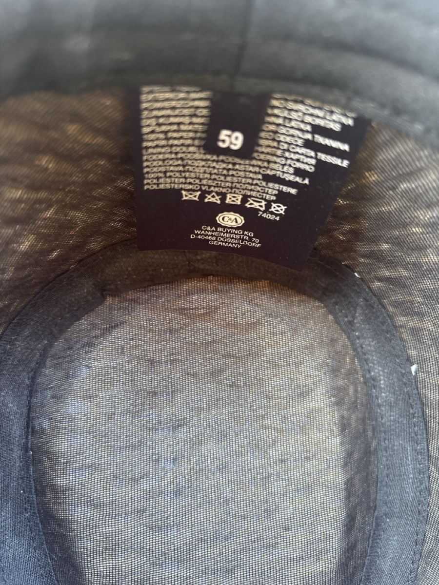 C&A Copricapi, berretti & cappellini: Herren Hut Grösse 59 C&A grau blau gestreift gute Zustand – Usato da Altendorf venduto da mausi771 3