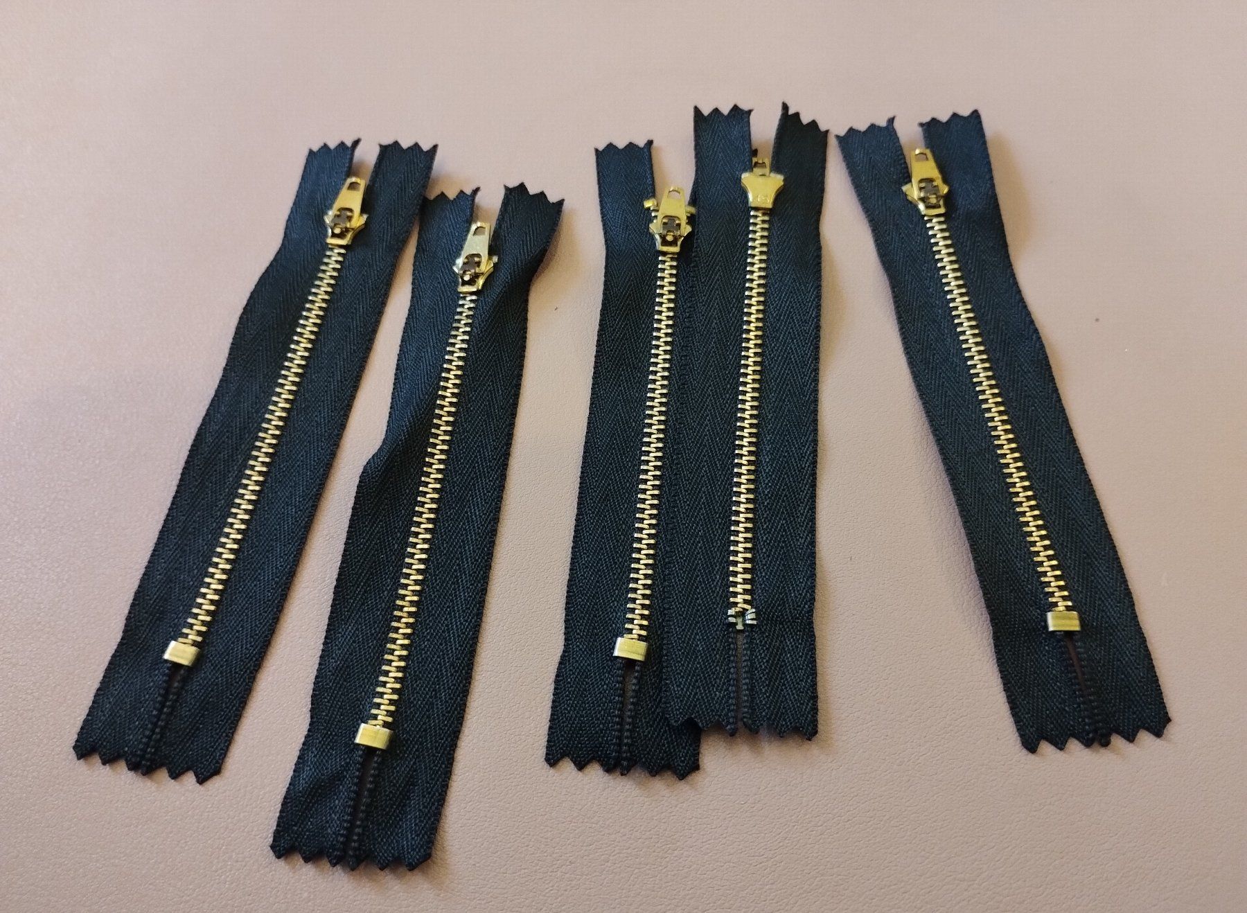 Stoffe: 20x Reissverschluss aus Kupfer für Jeansschlitz 13cm – Neu (gemäss Beschreibung) aus Bussigny von NATURALO 2
