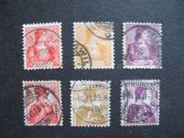 1907 / 1909 Helvetia Brustbild gestempelt, Lot 3