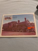 Carte postale d'une locomotive à vapeur, année 1983.