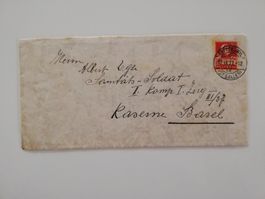 Couvert mit Wilhelm Tell Briefmarke von 1927 - Helvetia