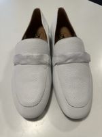Damen Loafer Leder Weiss Grösse 40 neu
