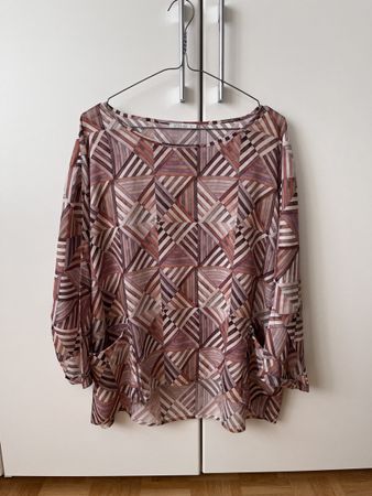 Bluse NILE geometrisch gemustert Grösse XL Lyocell