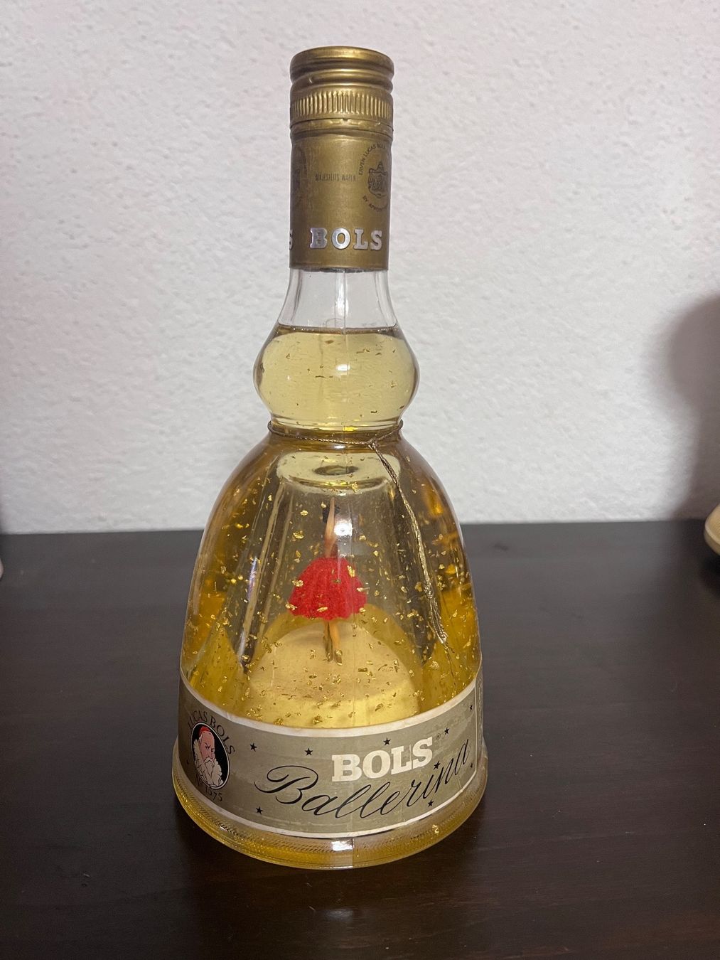 Carillon: Orginal Bols Likörflasche mit echtem Blattgold u Spieldose – Usato da Oerlingen venduto da Lucaphil01