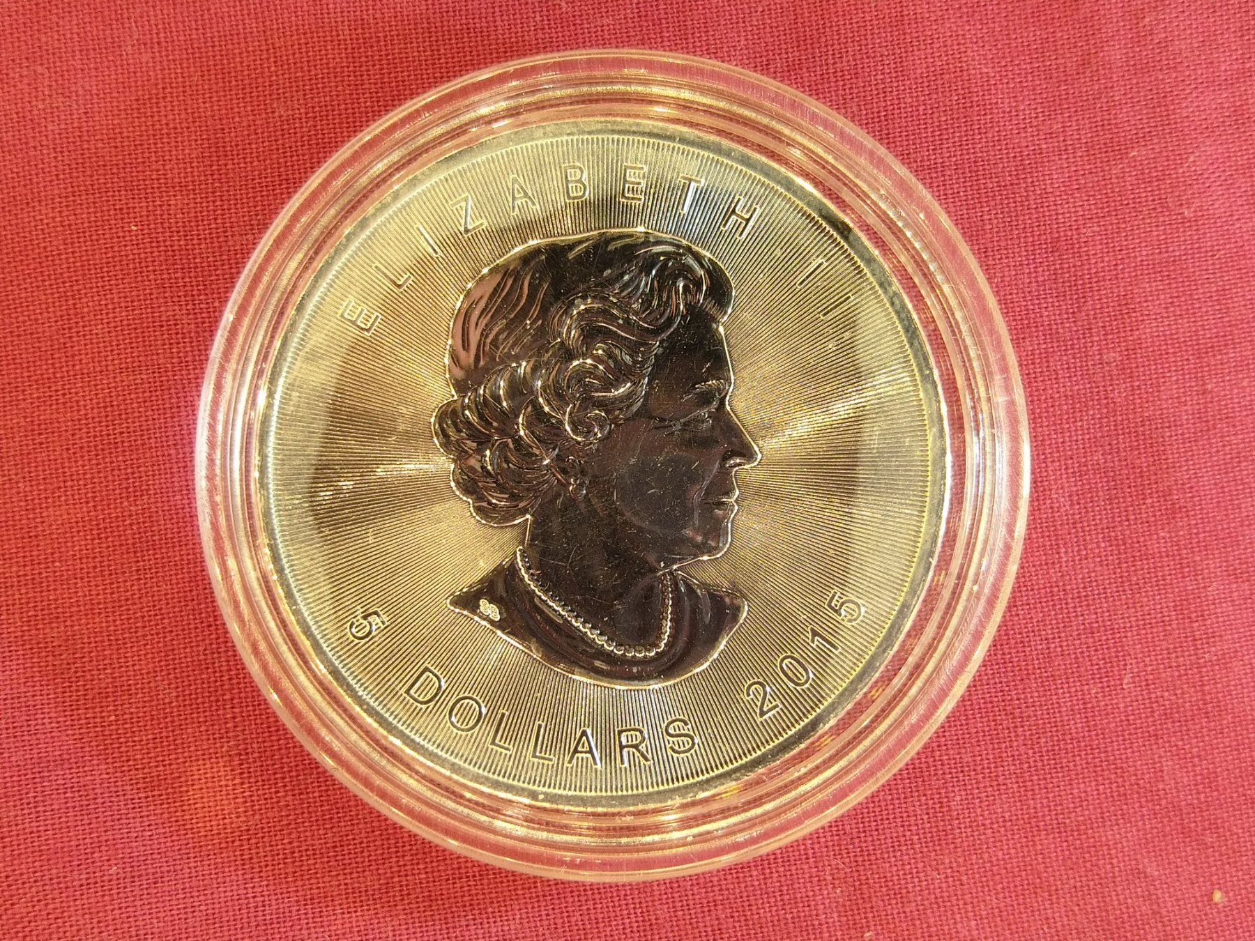 Tutti le monete: Silber Maple Leaf 1 oz - 2015 – Usato da Dättlikon venduto da Quarz58 2