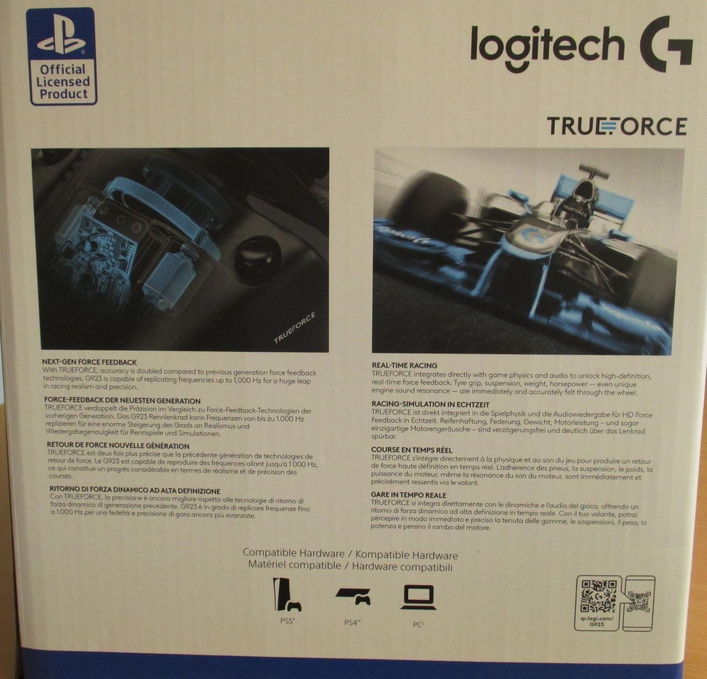 Logitech Controller: Logitech G923 Trueforce, Racing Wheel and Pedals, PC PS4 PS5 – Neu (gemäss Beschreibung) aus Montlingen von Mabesi 6