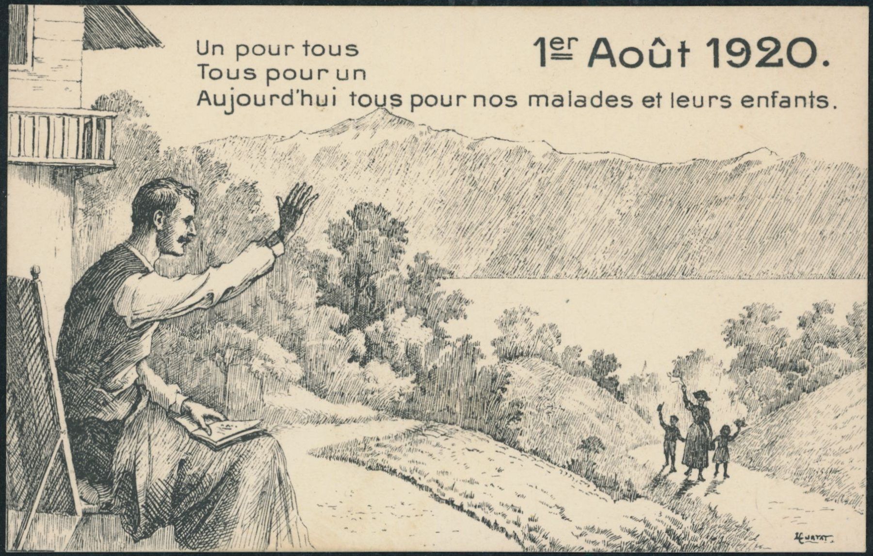 Alle Briefmarken: 1920 - Pro Patria - Bundesfeierkarten - Mitläufer – Neu (gemäss Beschreibung) aus Schindellegi von leecollect