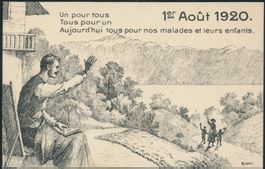 1920 - Pro Patria - Bundesfeierkarten - Mitläufer