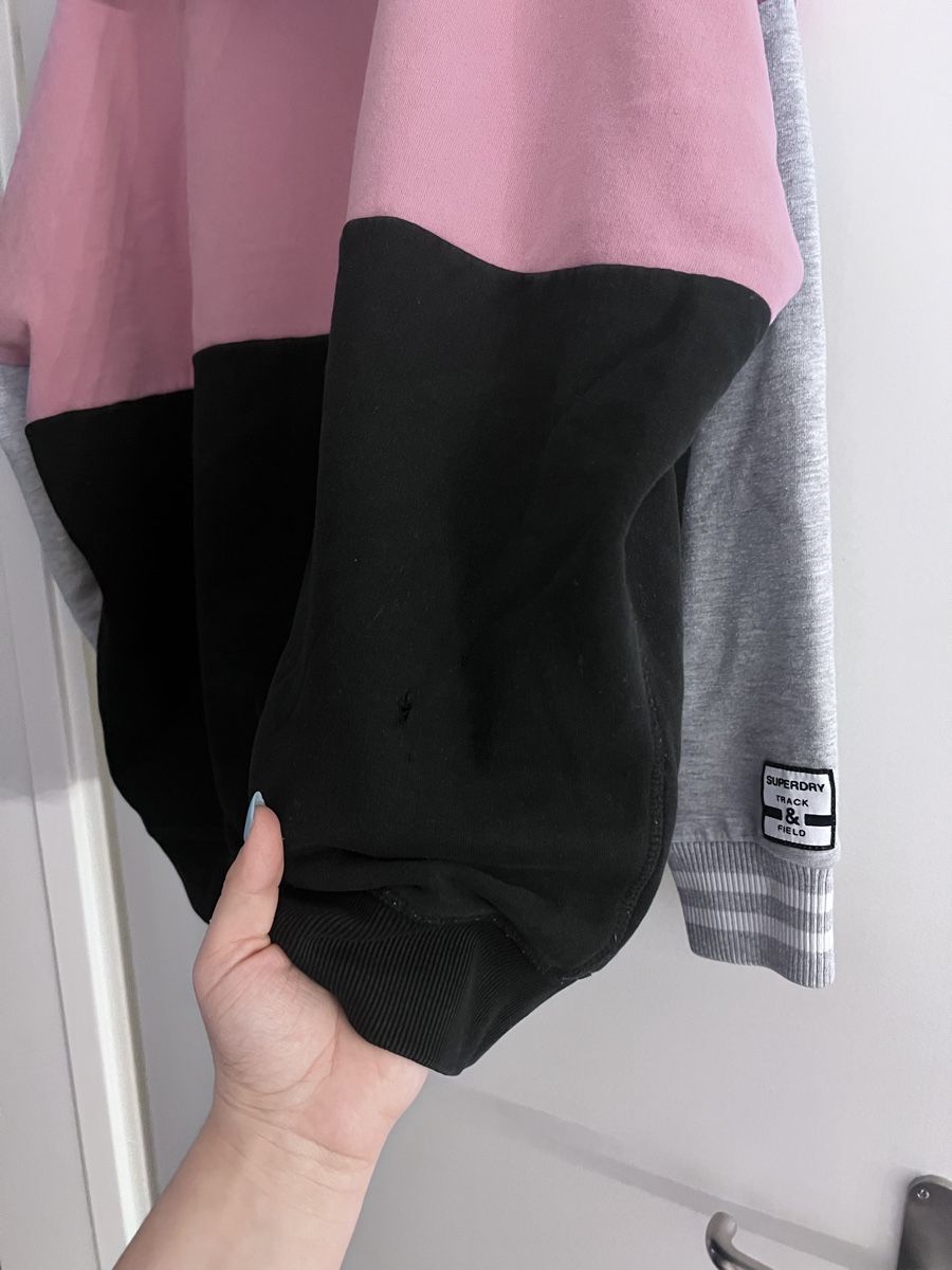 Superdry Pullover & Sweatshirts: Superdry Kapuzenpullover  Pink Schwarz M-L – Gebraucht aus Füllinsdorf von _niki_ 1