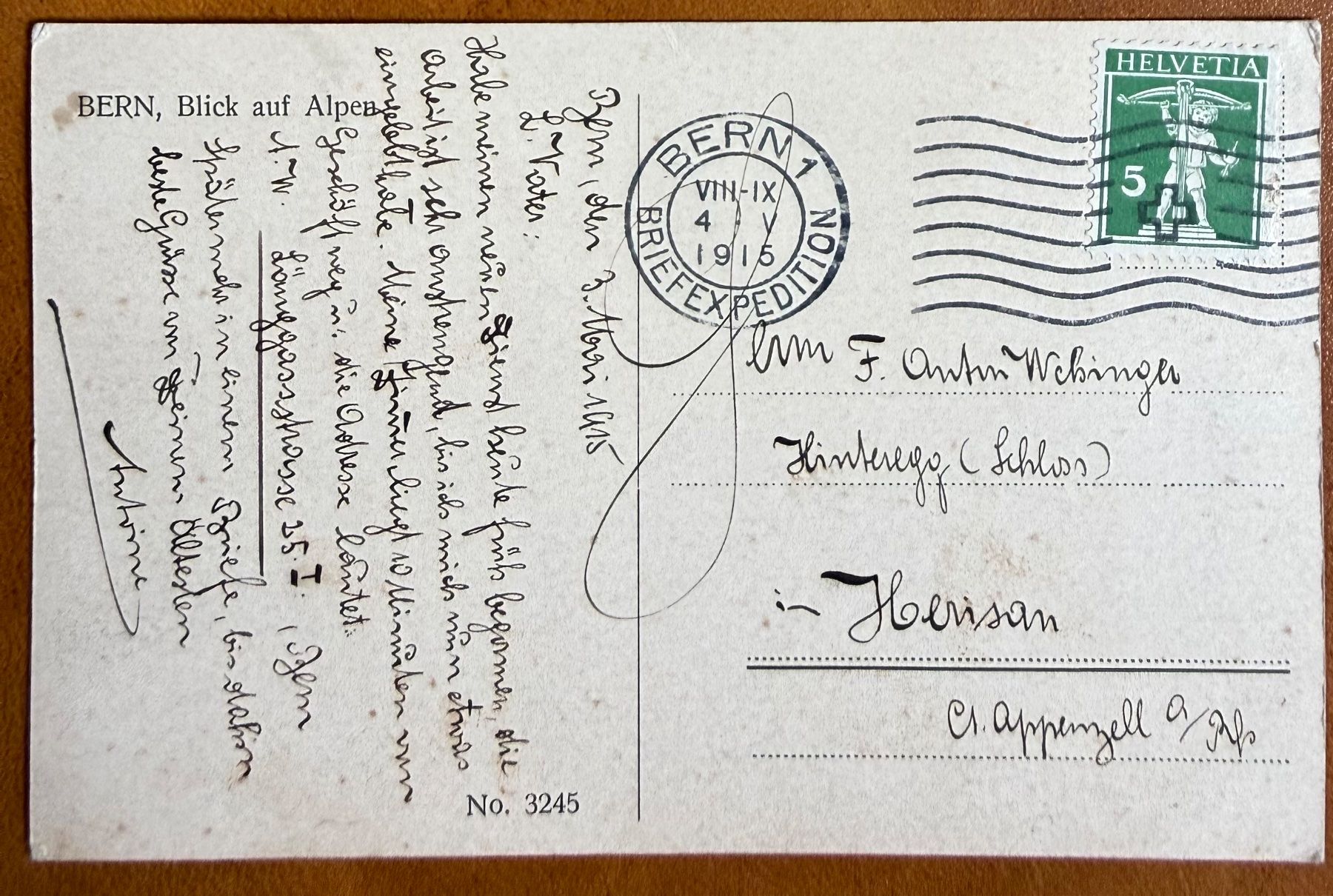 Cartes postales: Bern - 1915 – D'occasion à Lutry par Ediego 1