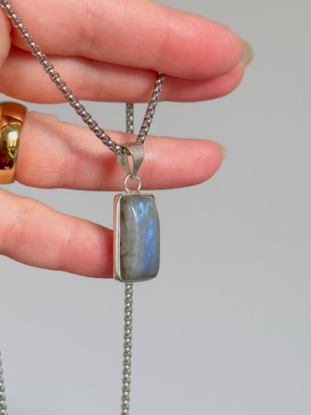 Catenine: Labradorite necklace – Nuovo e nell'imballaggio originale da Genève venduto da AGBERG 8