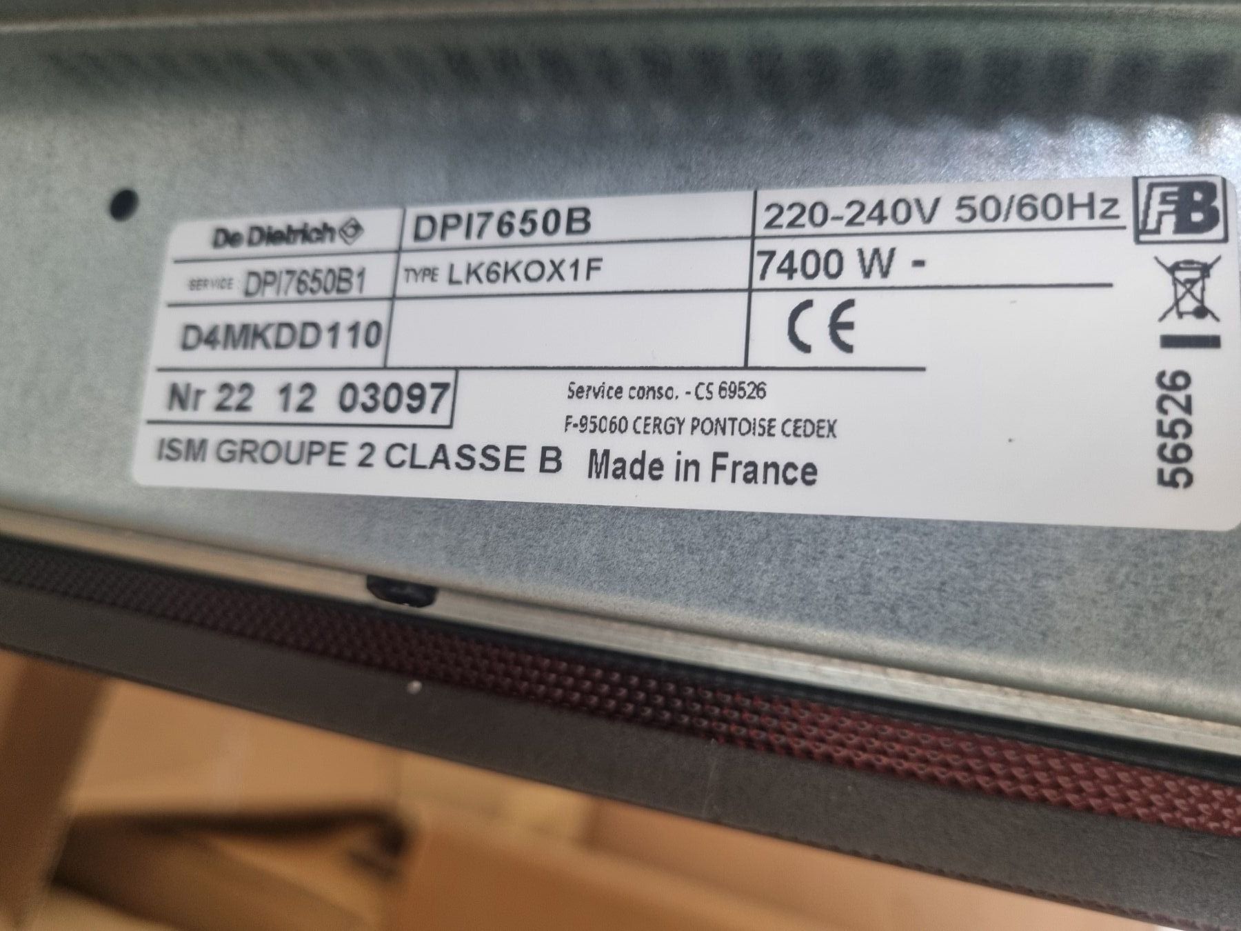 Cucine: Vitrocéramique induction De Dietrich neuf – Nuovo (secondo la descrizione) da Sion venduto da pat_97q6 1