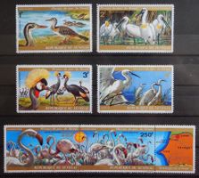 Franz. Senegal Kat. 543-548 ** 1974 Vögel