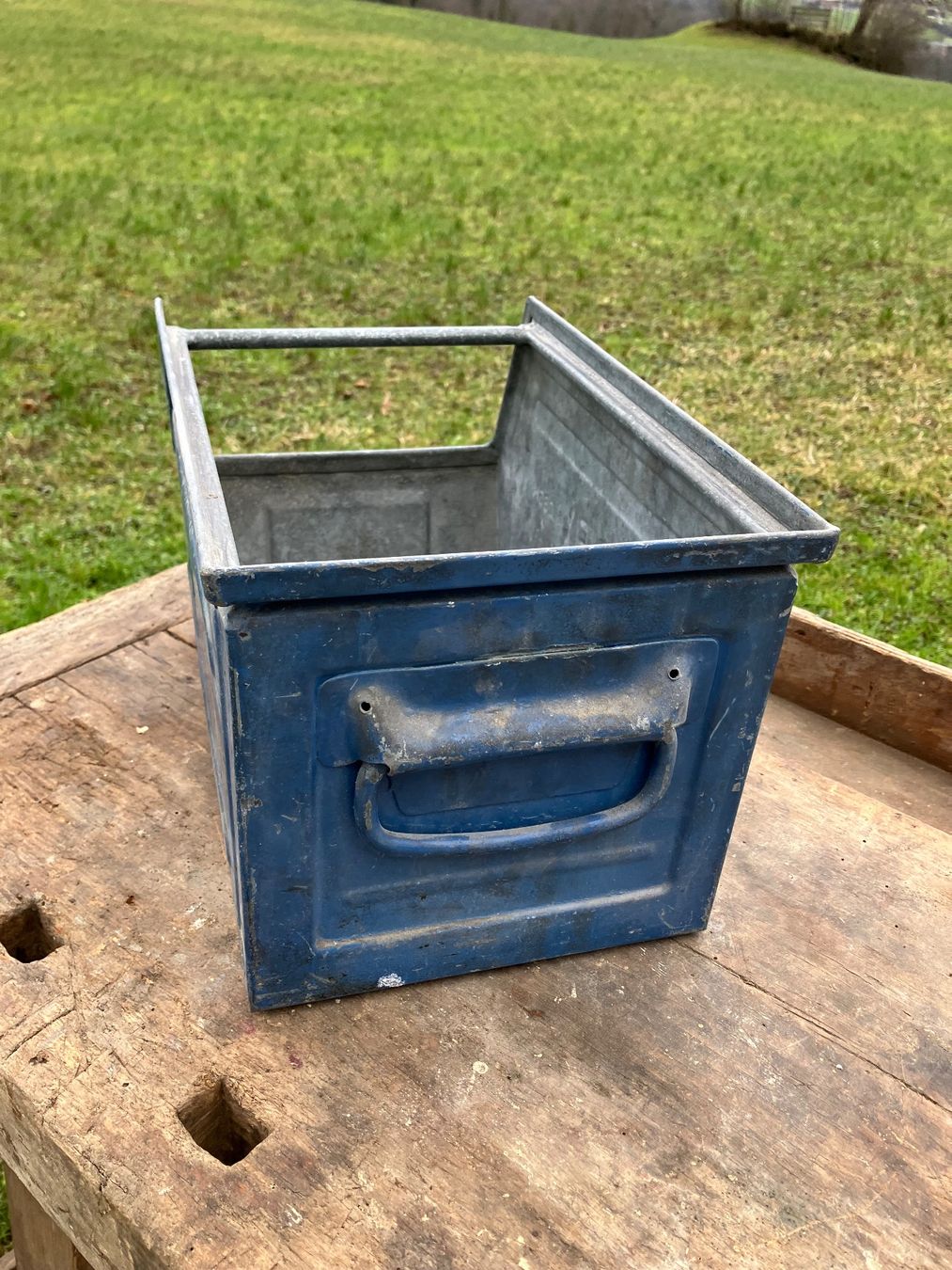 Casse di trasporto: Lagerbox Metall – Usato da Goldau venduto da Taburettli_Brocante 2
