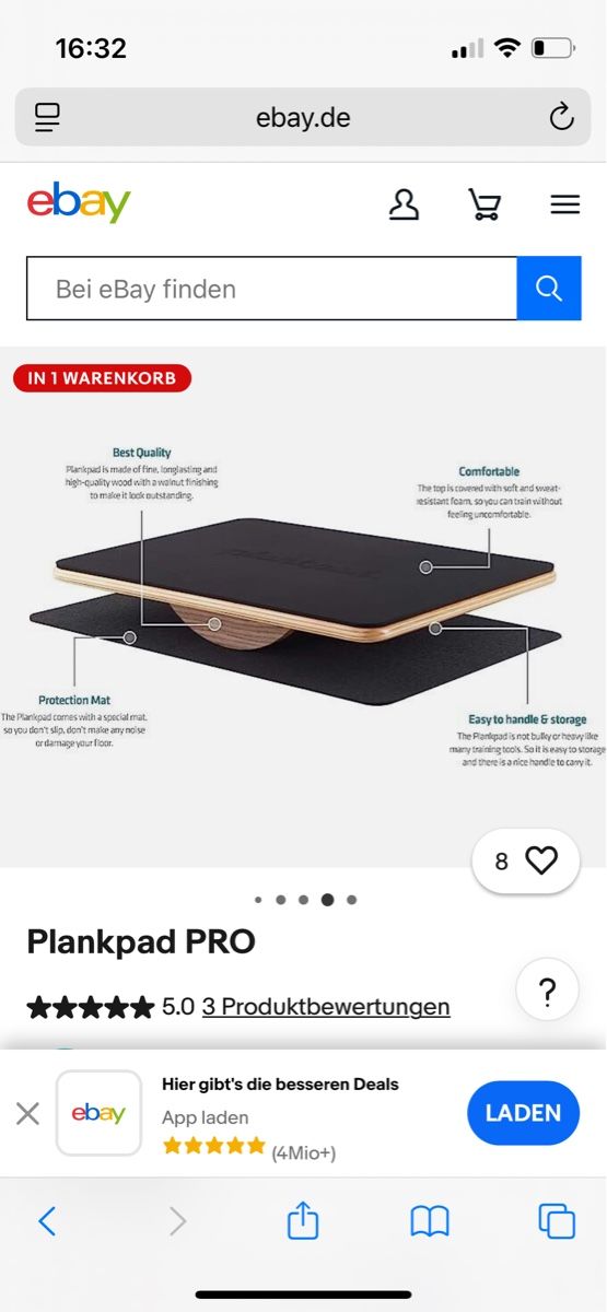 Plankpad Hometrainer: Plankpad Pro – Nuovo e nell'imballaggio originale da Genève venduto da mar_5ds9 6