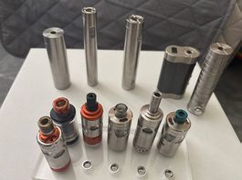 Grosse Squape-Sammlung mit Akkuträgern
