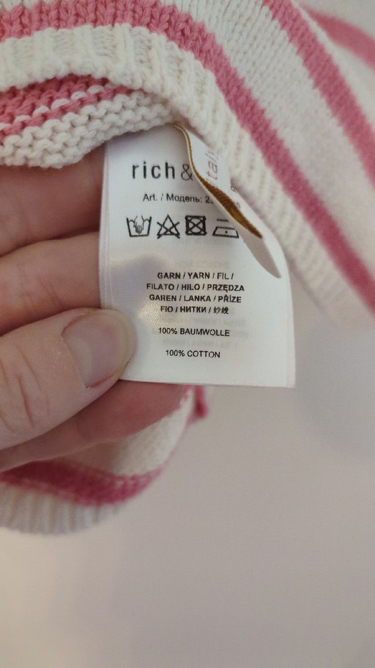 Rich & Royal Maglioni & Felpe: Strickpullover mit Streifen, Rich & Royal, Grösse S – Nuovo (secondo la descrizione) da Neuheim venduto da sh0_gbz7 3