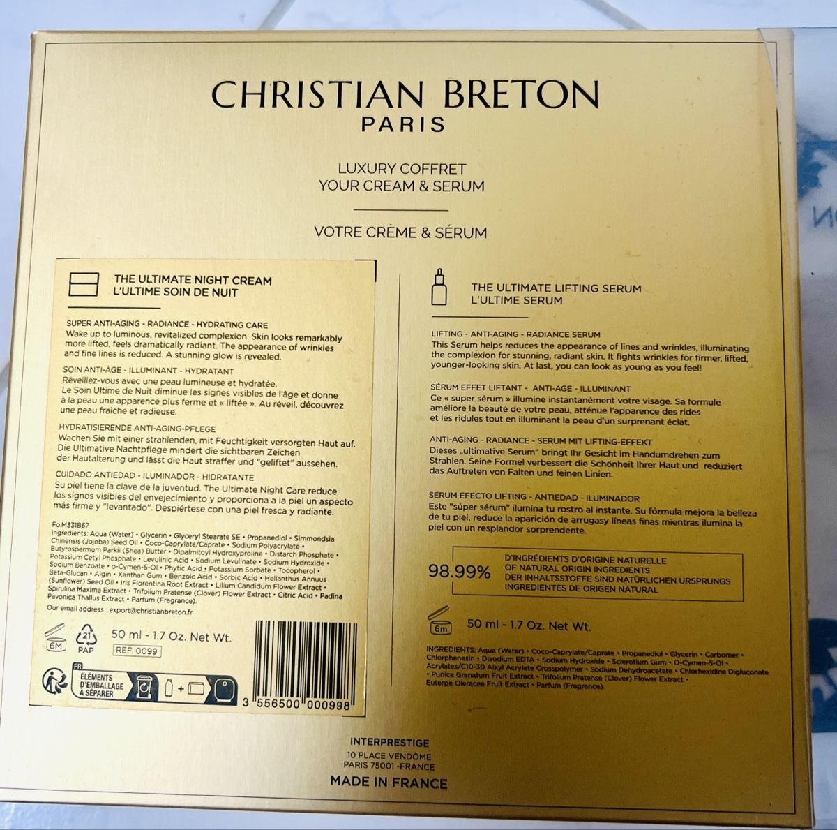Produits d'entretien: Kosmetik Geschenkset neu - Chrisitan Breton – Neuf avec emballage d'origine à Stadel par 13E 3