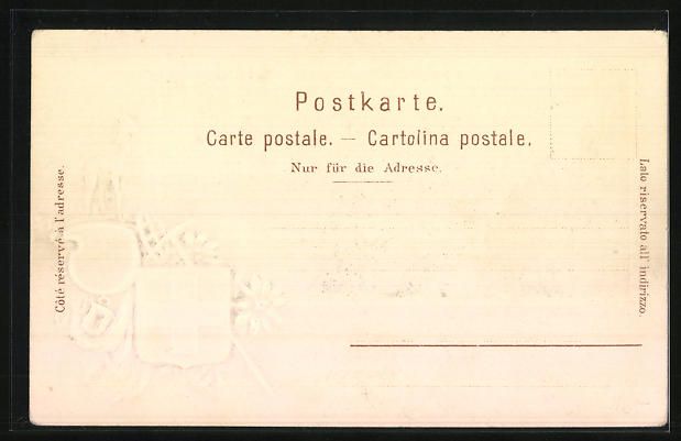 Ansichtskarten: Passepartout-Lithographie Chur, Gesamtan – Gebraucht aus Berlin von bartko-reher 1