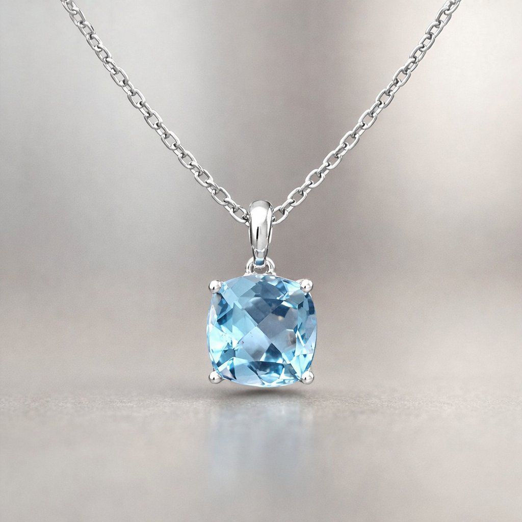 Catenine: Topas Weissgold Halskette – Nuovo e nell'imballaggio originale da Sargans venduto da Kiness
