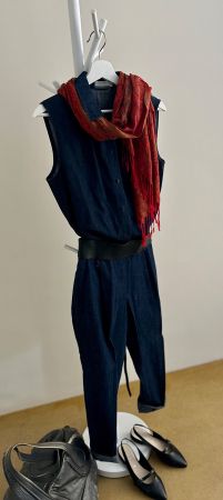 Hessnatur Organic Denim Set Gr. 40 – Bluse & Hose - wie neu