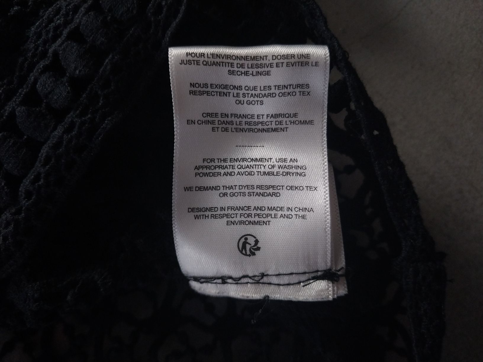 Top: Blouse en dentelle, Coton bio, Taille 36 – Nuovo (secondo la descrizione) da Ependes FR venduto da vintage02 4