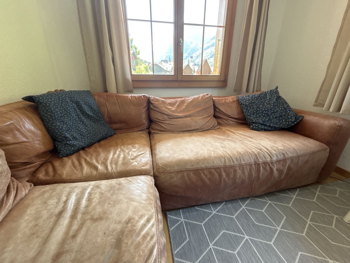 Sofas: Ecksofa Leder braun gebraucht – D'occasion à Melchtal par Eglirupfer 3
