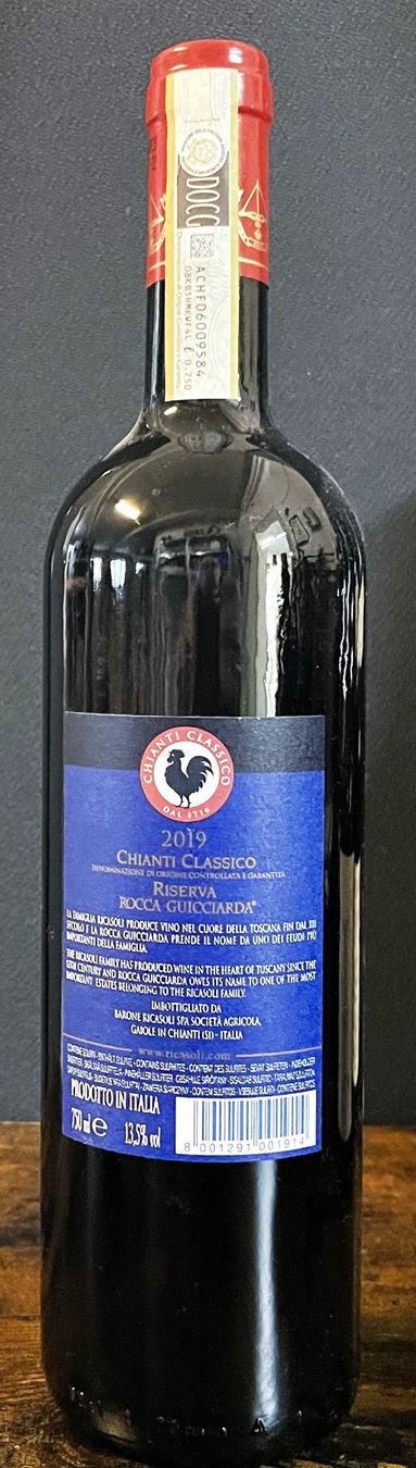 Vino: Ricasoli -Rocca Guicciarda Chianti Classico Riserva 2019 – Nuovo e nell'imballaggio originale da Oftringen venduto da Vucki 2