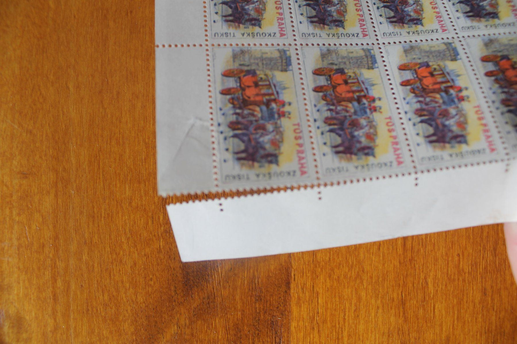 Tutti i francobolli: Drucktestbogen Postkutsche Prag CSR – Usato da Oftringen venduto da kambodo 3